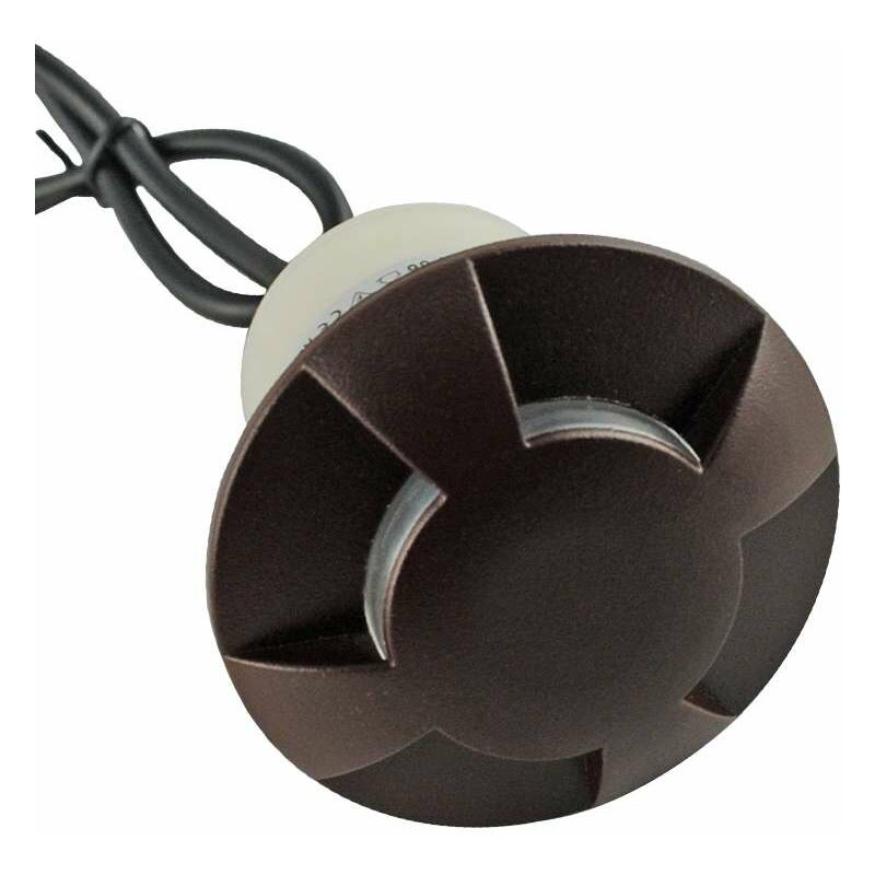 foto del prodotto piccolo punto 0.75w led incorporato nero 4 direzioni giorno bianco 6000k