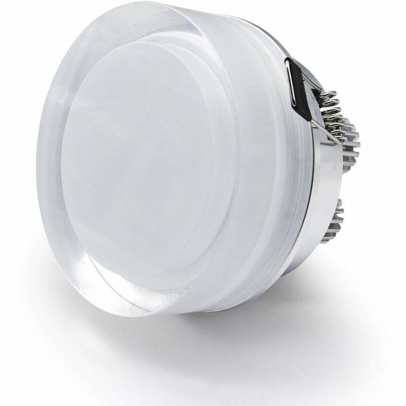 foto del prodotto leclubled cristallo rotondo rivestito 1w led spot bianco naturale 4500k