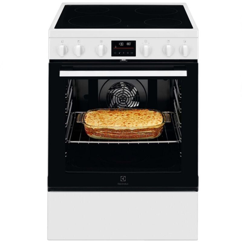 foto del prodotto electrolux piano cottura in vetroceramica 4 fuochi da 73 l bianco lkr64890aw