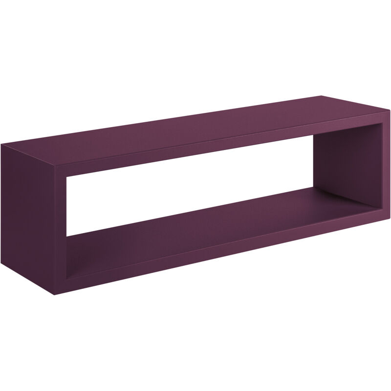 foto del prodotto mensola da parete 60x18x15,5 cm in fibra di legno regolo viola melanzana