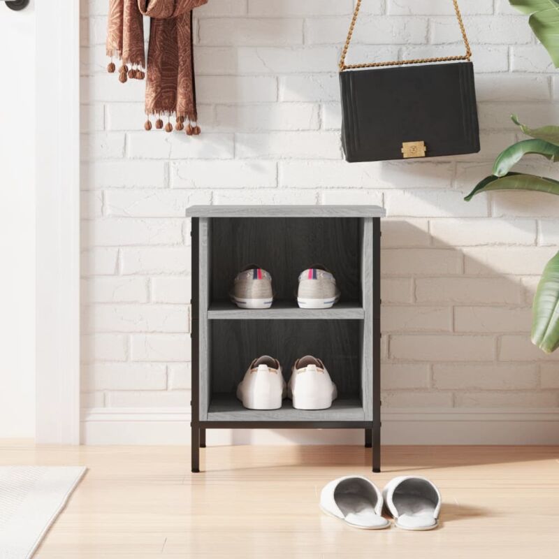 foto del prodotto furniture limited scarpiera grigio sonoma 38x35x50 cm in legno