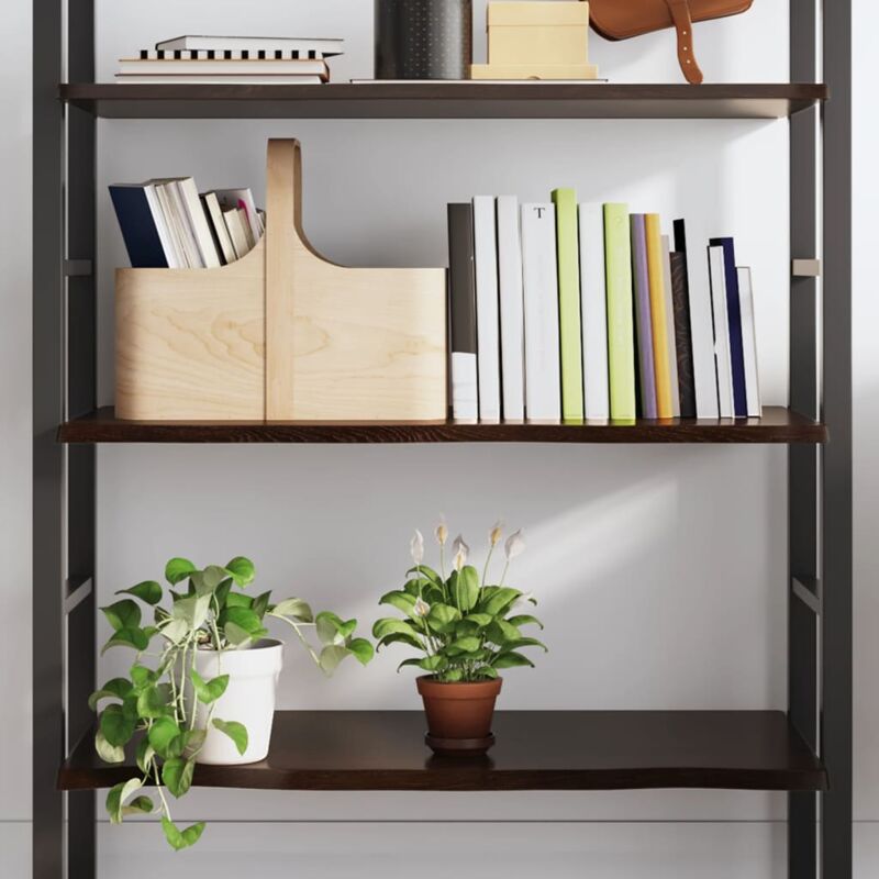 foto del prodotto furniture limited ripiano muro marrone scuro 100x50x2 cm