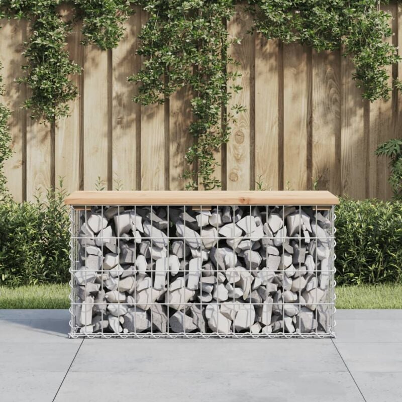 foto del prodotto vidaxl furniture limited panca giardino design gabbione 83x31,5x42cm