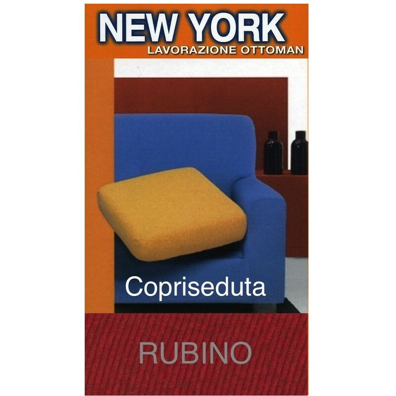 foto del prodotto tex family copriseduta new york rubino copriseduta 2posti cm. 120x60