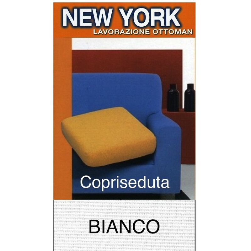 foto del prodotto copriseduta new york bianco copriseduta 3posti cm. 180x60