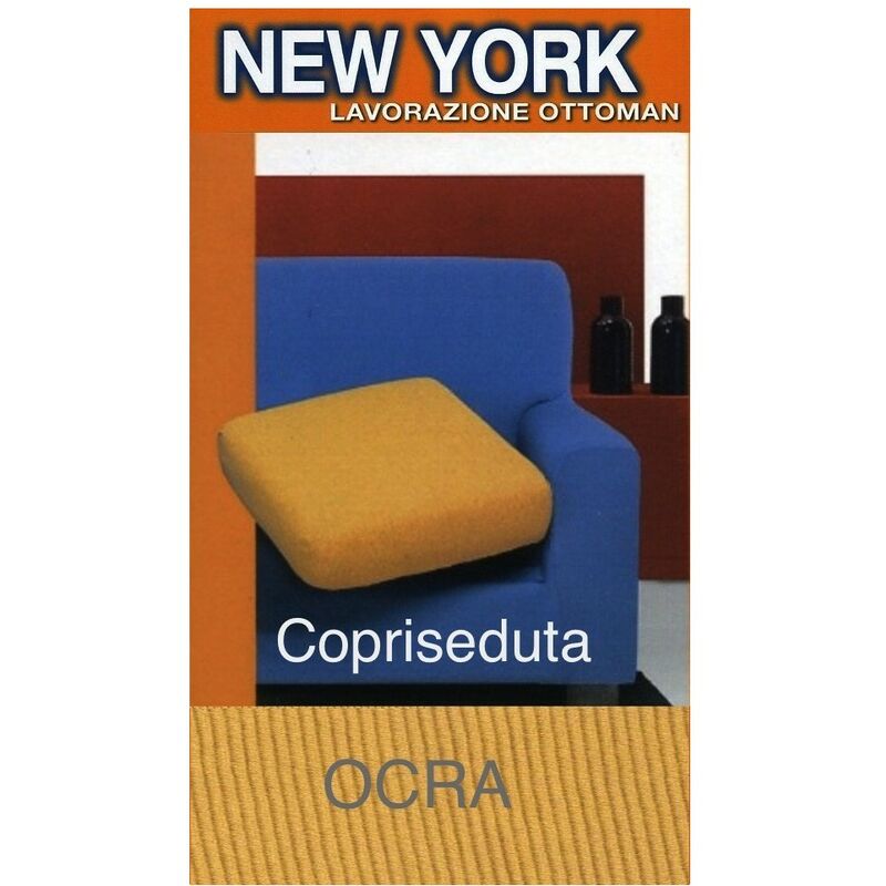 foto del prodotto tex family copriseduta new york ocra copriseduta 3posti cm. 180x60