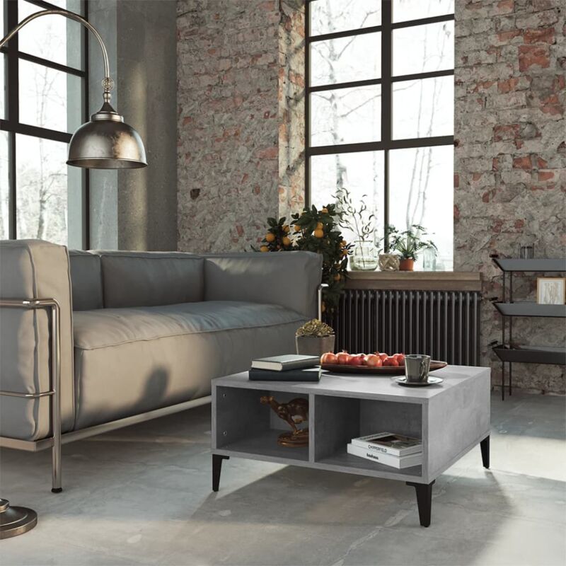 foto del prodotto jinlefu furniture limited tavolino da salotto grigio cemento 60x60x30cm