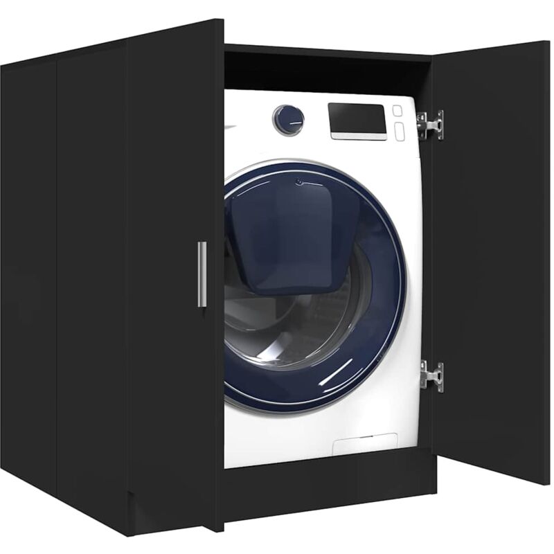 foto del prodotto furniture limited mobile per lavatrice nero 71x71,5x91,5 cm