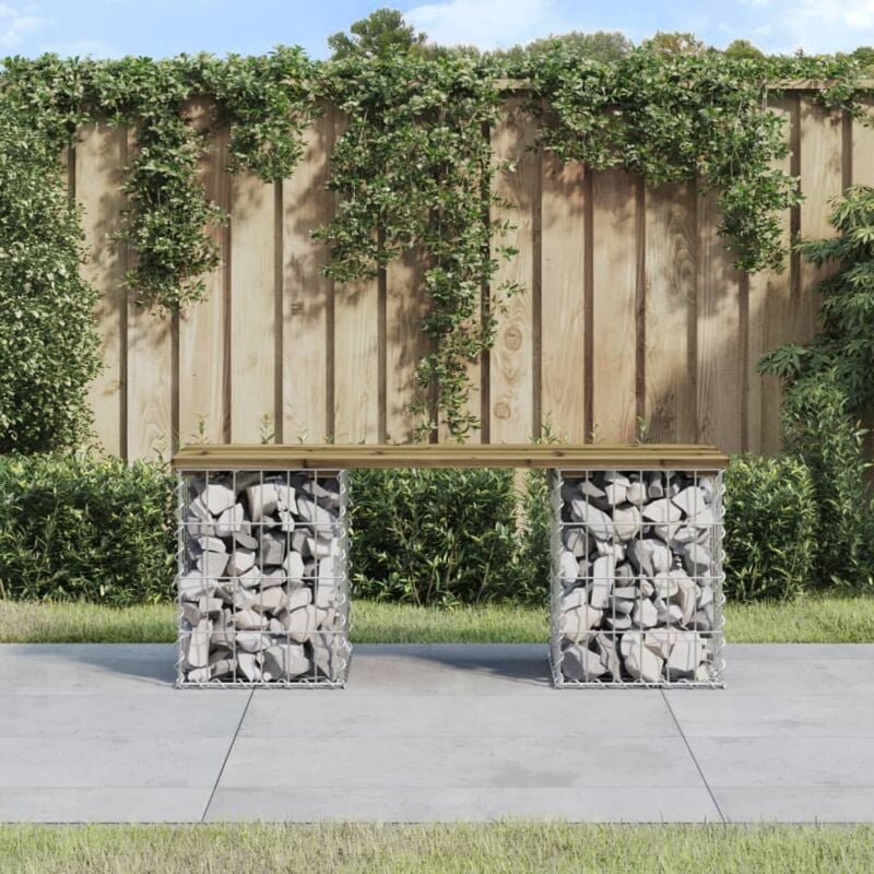foto del prodotto vidaxl furniture limited panca da giardino design gabbione 103x31x42