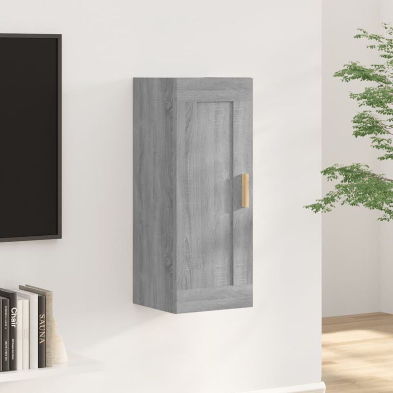 foto del prodotto furniture limited armadietto a muro grigio sonoma 35x34x90cm in