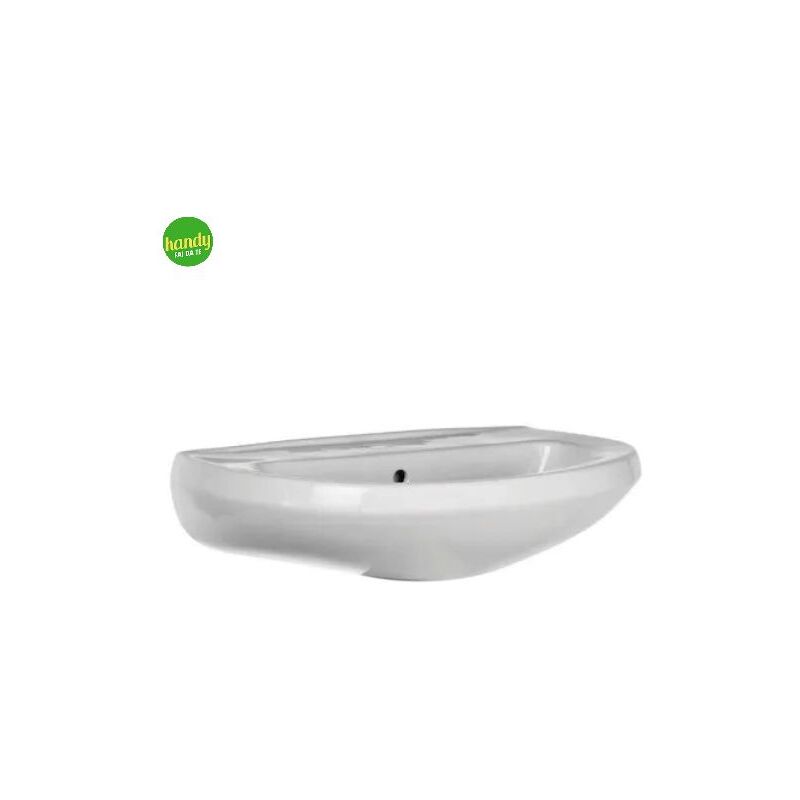 foto del prodotto lavabo sospeso barbottina serie tris in ceramica bianco