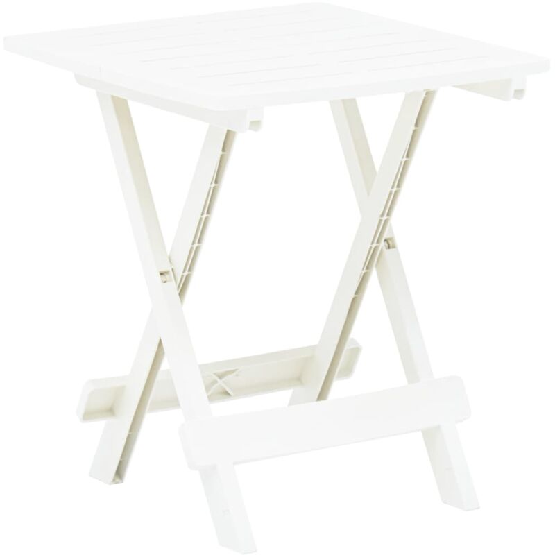 foto del prodotto furniture limited tavolo da giardino pieghevole bianco 45x43x50