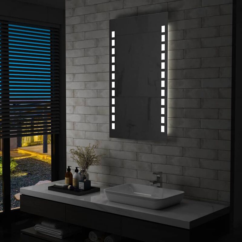 foto del prodotto furniture limited specchio da parete a led per bagno 60x100 cm