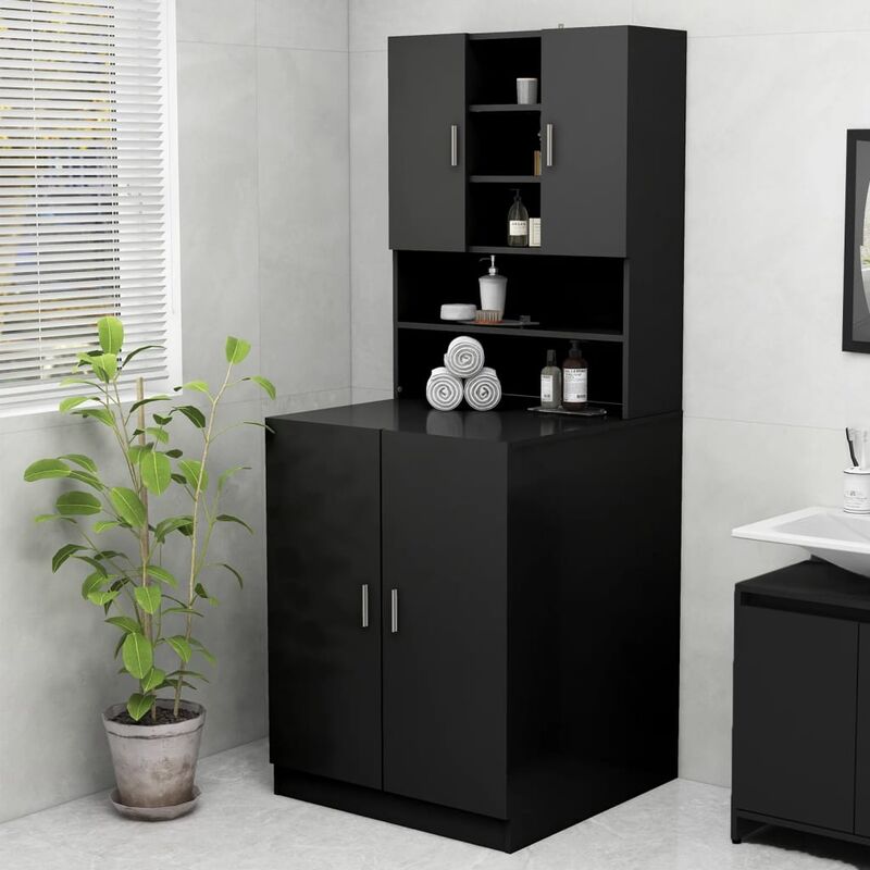 foto del prodotto furniture limited mobile per lavatrice nero