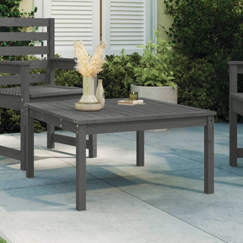 foto del prodotto furniture limited tavolo da giardino grigio 82,5x82,5x45 cm