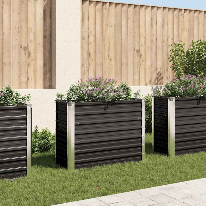 foto del prodotto nova furniture limited fioriera per giardino antracite 100x40x77 cm