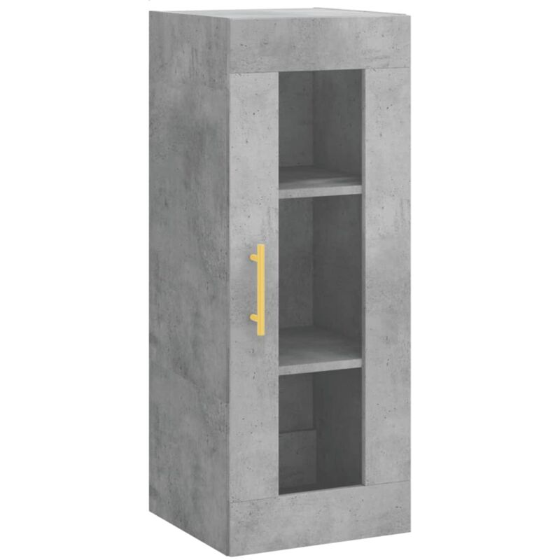 foto del prodotto mobile a parete grigio cemento 34,5x34x90 cm vidaxl