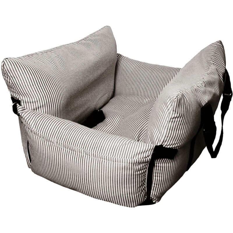 foto del prodotto seggiolino portatile per cani, seggiolino imbottito per cani, seggiolino rimovibile per cani di piccola e media taglia,76x52cm brown vercart