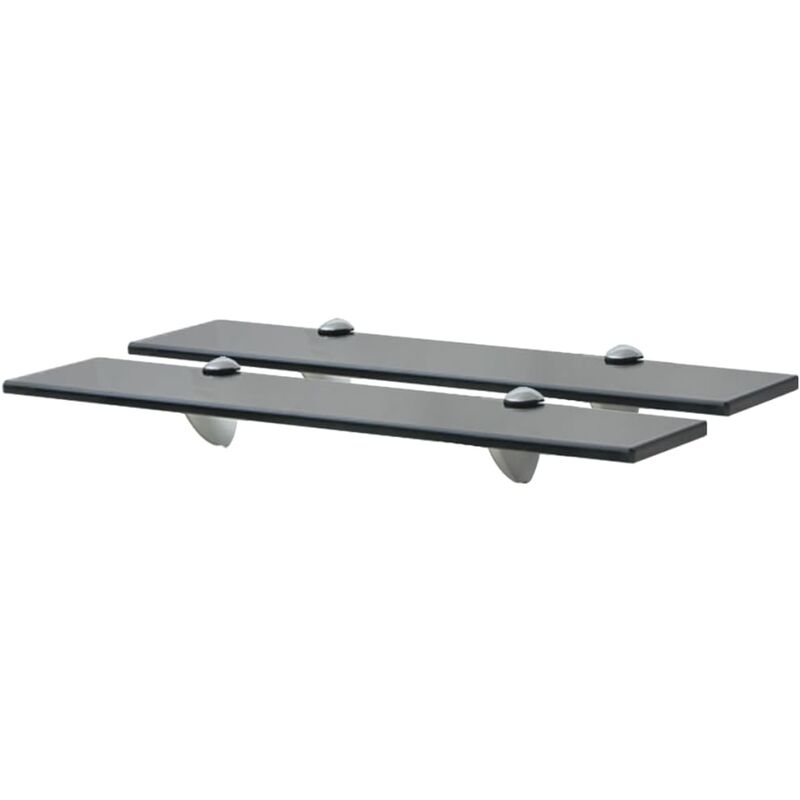 foto del prodotto furniture limited mensole galleggianti 2 pz in vetro 50x20 cm 8