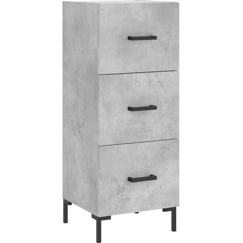 foto del prodotto vidaxl credenza grigio cemento 34,5x34x90 cm in legno multistrato