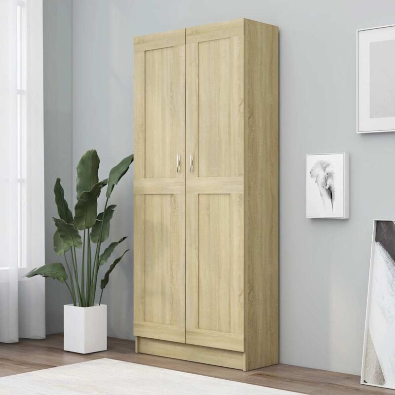 foto del prodotto jinlefu furniture limited libreria rovere sonoma 82,5x30,5x185,5 cm in
