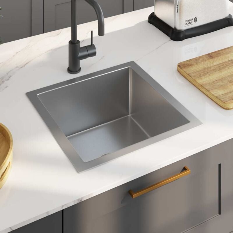 foto del prodotto furniture limited lavello da cucina lavorato a mano in acciaio