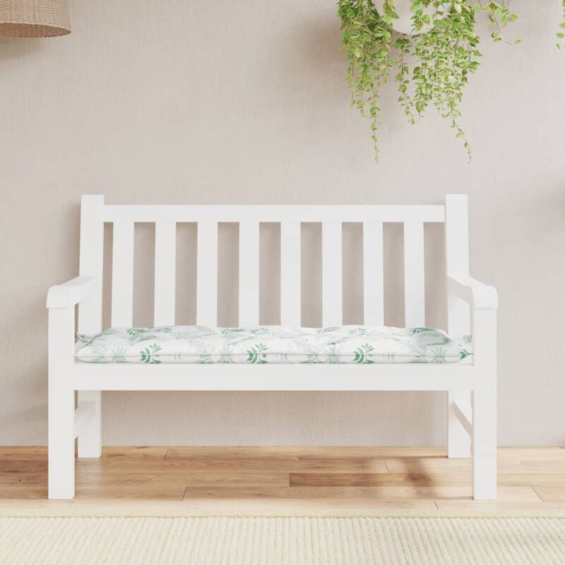 foto del prodotto furniture limited cuscino panca giardino con motivo a foglie