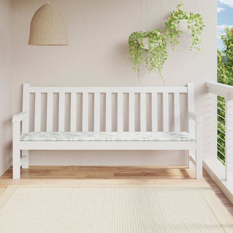 foto del prodotto furniture limited cuscino panca da giardino motivo a foglie