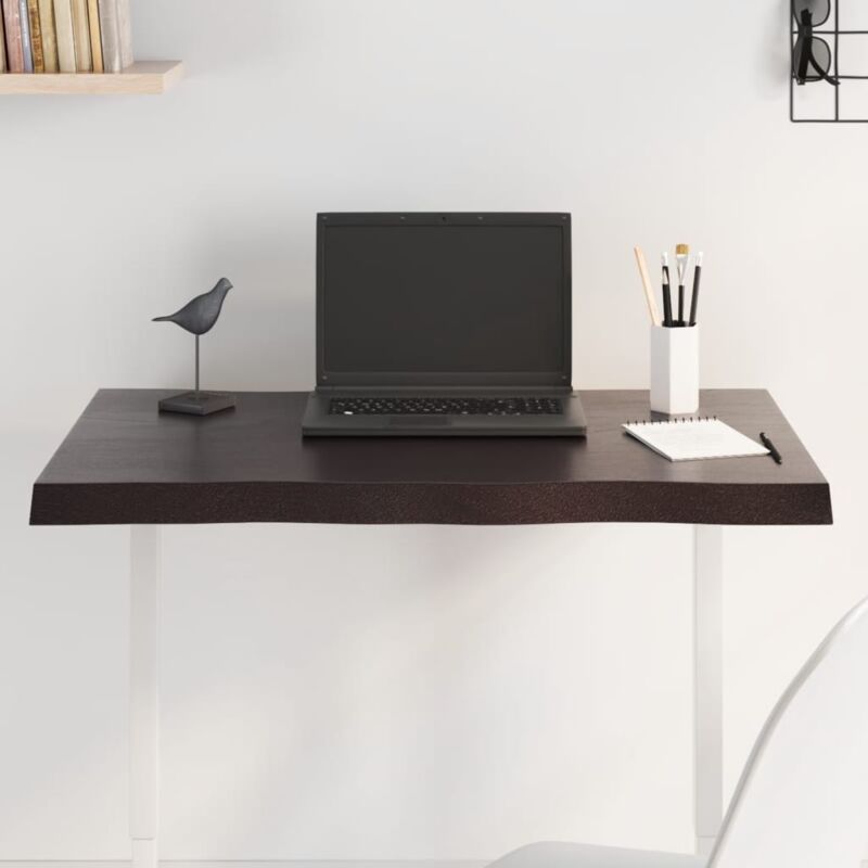 foto del prodotto furniture limited piano tavolo marrone scuro 80x60x 2 4 cm in