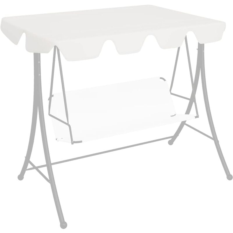 foto del prodotto furniture limited baldacchino per dondolo giardino bianco