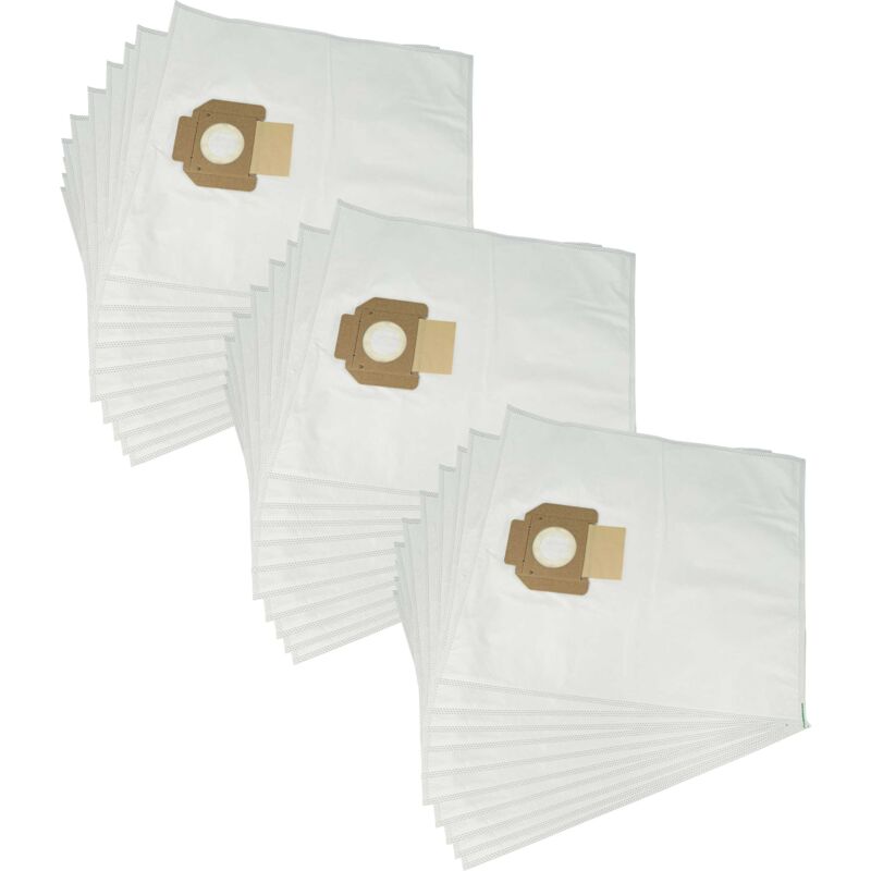foto del prodotto 30x sacchetto sostituisce milwaukee 4932352306, 4932459689 per aspirapolvere microfibra, 51cm x 43cm bianco vhbw
