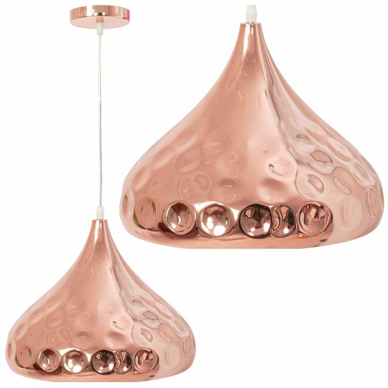 immagine 0 del prodotto toolight lampada a sospensione rispecchiata rose gold app270 1cp e27