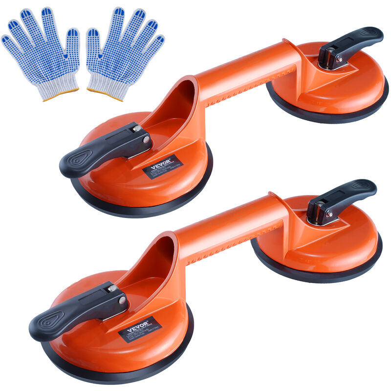 foto del prodotto mophorn vevor ventosa per piastrelle 119mm ventosa per doppia finestra 2 pezzi portata 150kg con maniglia in lega di alluminio ventosa di