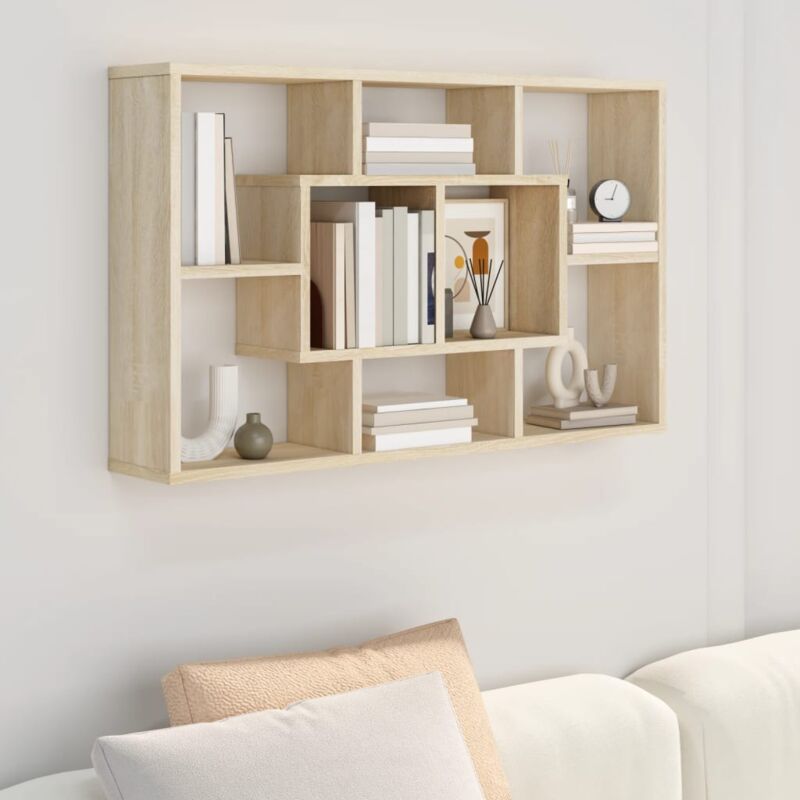 foto del prodotto furniture limited mensola a muro rovere sonoma 85x16x52,5 cm in