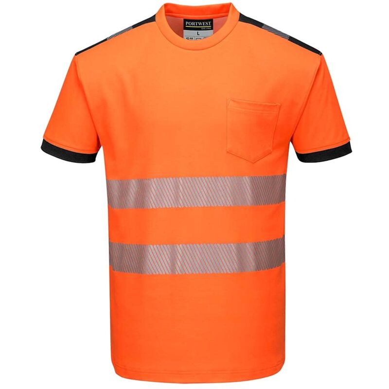 foto del prodotto portwest t181 t shirt alta visibilit , vision, arancione, l