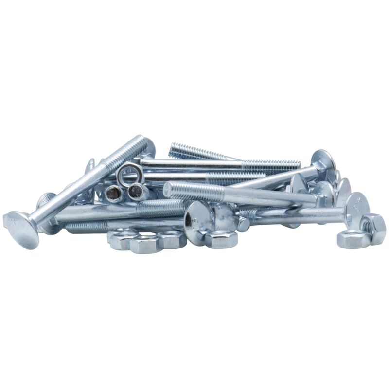 foto del prodotto bullone zincato trcc viswood 8x80mm lotto di 20 bulloni 