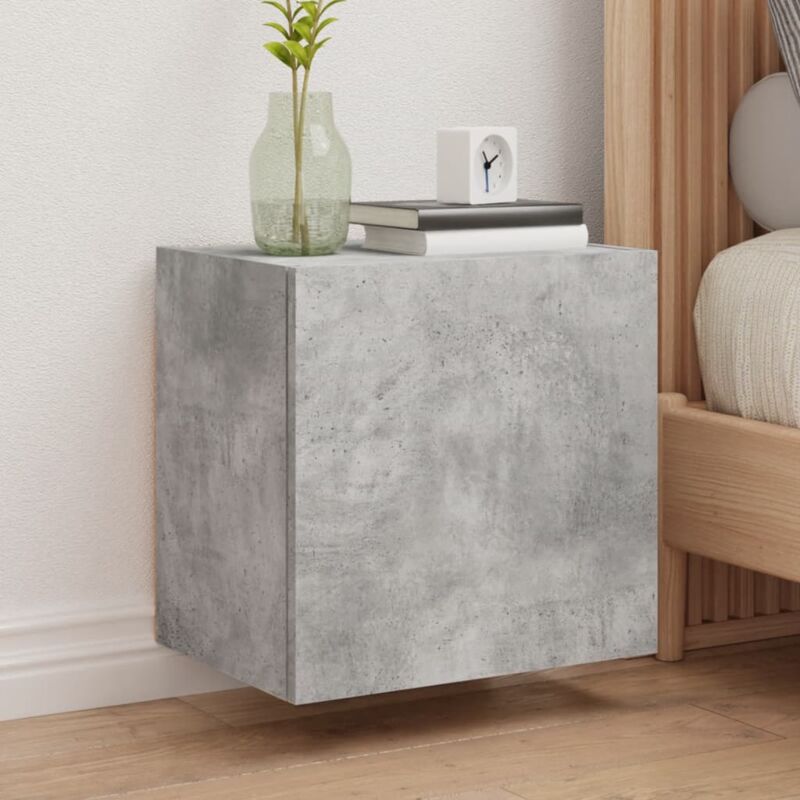foto del prodotto vidaxl mobili tv muro 2pz grigio cemento 40,5x30x40 legno multistrato