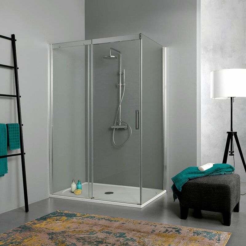 foto del prodotto kiamami valentina box doccia 80x120 porta scorrevole altezza 190 cm dream
