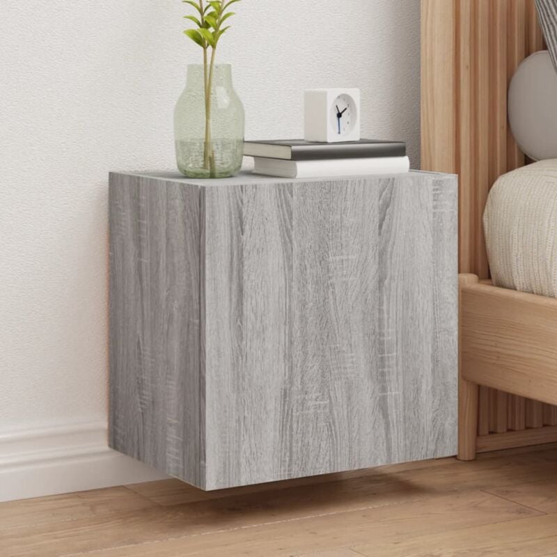 foto del prodotto vidaxl mobile tv parete grigio sonoma 40,5x30x40 cm legno multistrato