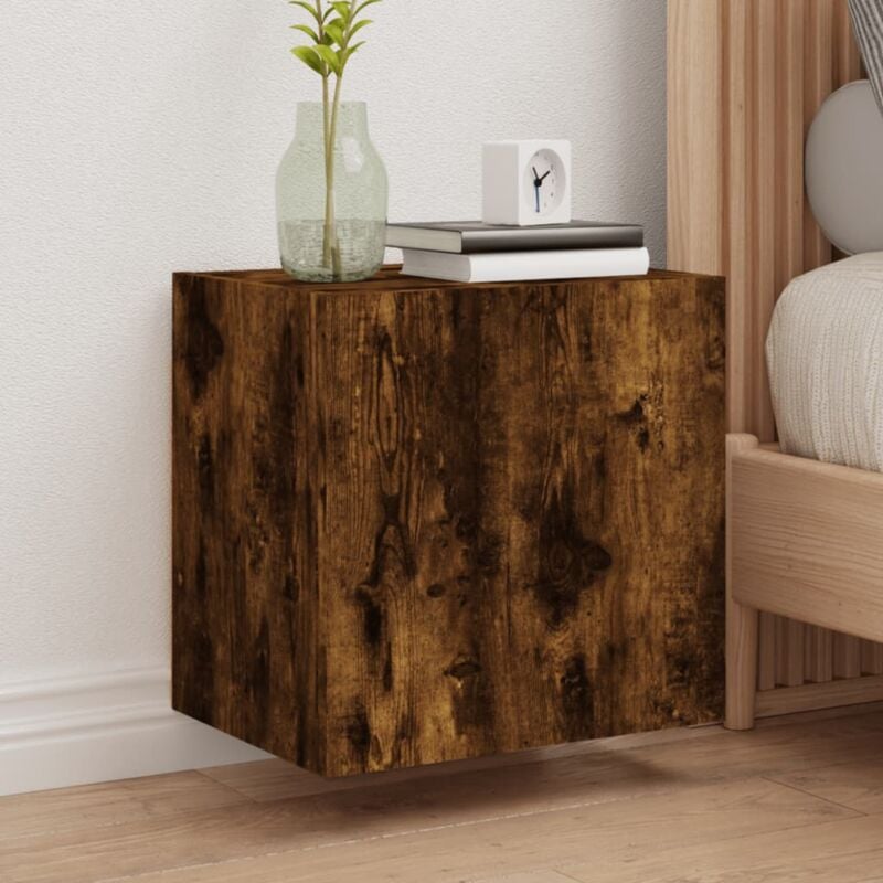 foto del prodotto vidaxl mobile tv a parete rovere fumo 40,5x30x40 cm legno multistrato