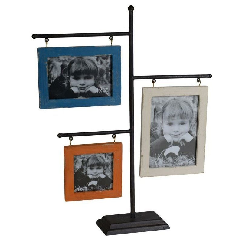 foto del prodotto vacchetti portafoto da tavolo legno multiplo 3p cm 40x8h50