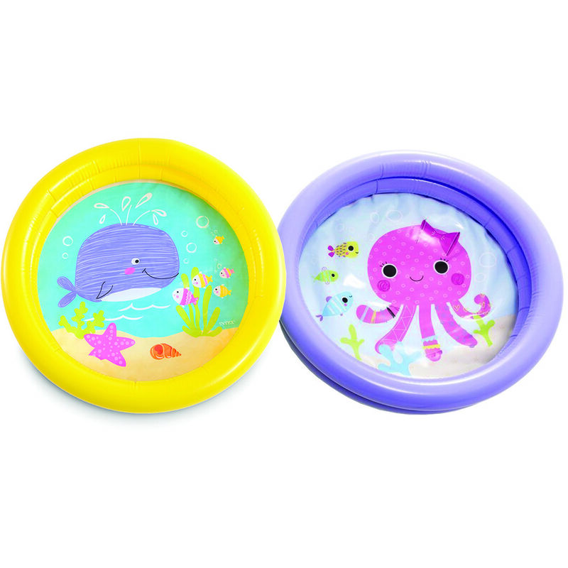 foto del prodotto piscina rotonda baby fondo animaletti 2 anelli 1 3 anni cm.61x15h. peso kg.0,27 59409 
