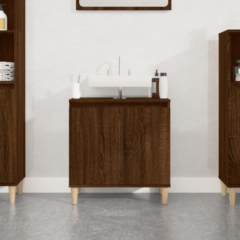 foto del prodotto maison exclusive furniture limited mobile lavabo rovere marrone 58x33x60 cm in