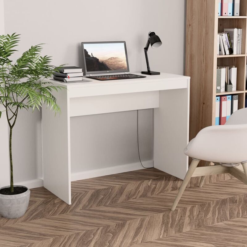 foto del prodotto prolenta premium furniture limited scrivania bianca 90x40x72 cm in legno
