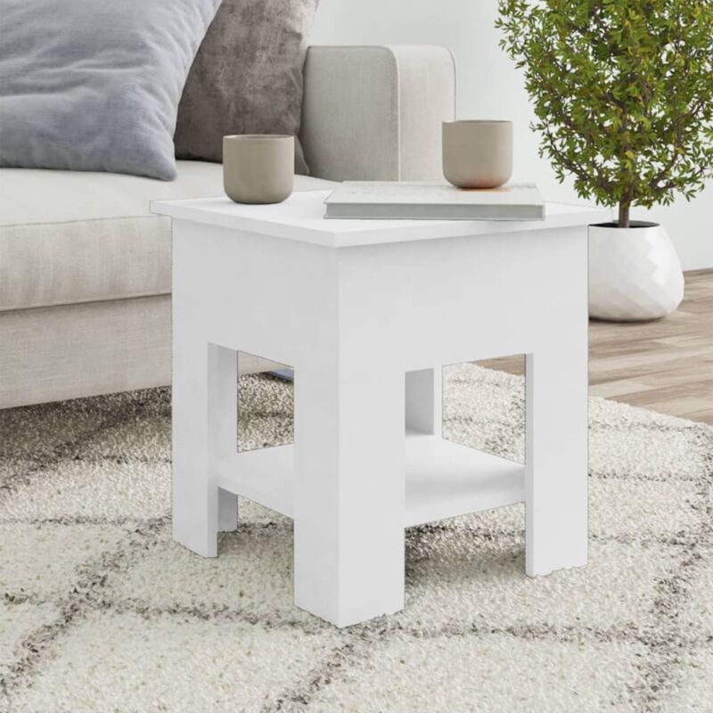foto del prodotto furniture limited tavolino da salotto bianco 40x40x42 cm in
