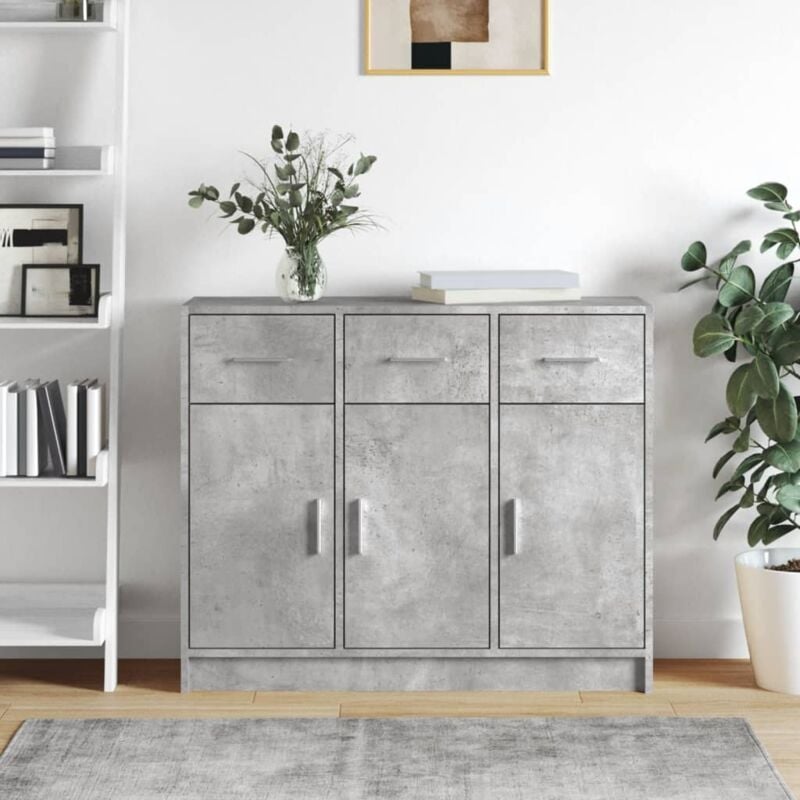 foto del prodotto vidaxl furniture limited credenza grigio cemento 91x28x75 cm in legno