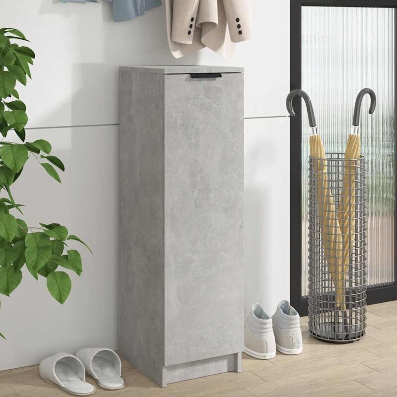 foto del prodotto furniture limited scarpiera grigio cemento 30x35x100 cm in