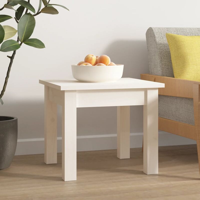 foto del prodotto furniture limited tavolino da salotto bianco 35x35x30 cm legno