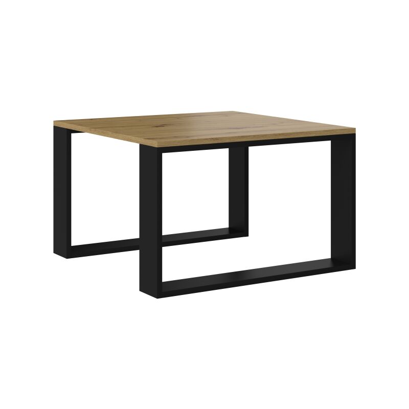 foto del prodotto hucoco alada tavolino quadrato in stile industrial 67x67x40 cm tavolino decorativo in legno