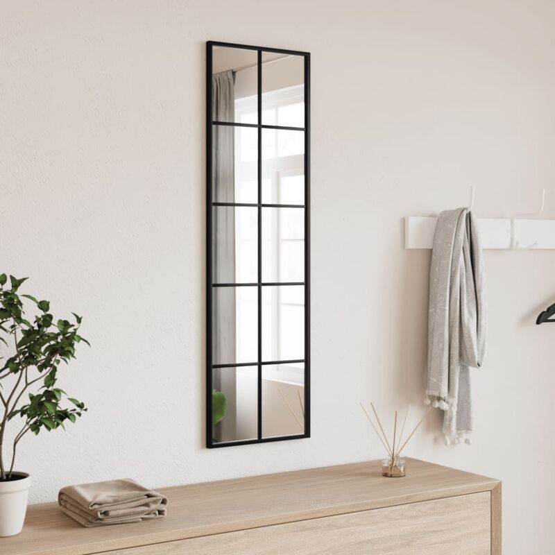 foto del prodotto furniture limited specchio da parete nero 30x100 cm